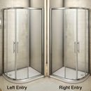 Offset Quadrant Shower Enclosure Corner Cubicle Door and Tray-800/900/1000/1200