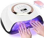 YESDEX UV Nail Lamp, Professional 168W UV LED Nail Dryer for Gel Polish, Ultra Fast Gel Nail Dryer 42 LED UV Curing Lamp for Nail Curing & Gel Nail Dryer with 4 Timer Setting