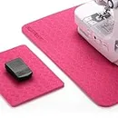BUXFMHT Sewing Mat Set, Sewing Machine Muffling Mat, Reduce Sewing Machine & Pedal Vibrations, Movement and Slipping, Sewing Machine and Sergers Accessory (2-Piece Set)