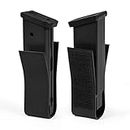 CASONMMAX Double Mag Pouch Clip，2 Pcs 9mm Magazine Holder Insert Set Clip. (Clips Only)