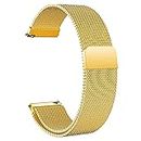 22MM Milanese Metal Watch Strap (With Magnetic Lock) for FITBIT VERSA/VERSA LITE/VERSA SPECIAL EDTN./VERSA 2/VERSA 2 SPECIAL & Other 22mm watches (GOLD)