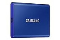 SAMSUNG T7 2TB, Portable SSD, Blue, up to 1050MB/s, USB 3.2 Gen2, Gaming, Students & Professionals, External Solid State Drive (MU-PC2T0H/AM), Blue [Canada Version]