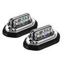 2Pc 12V 24V Car Signal Tail Light License Plate LED Light Accessories Waterproof