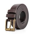TOUGERJOY Cintura Uomo BigTall 140-200 cm Cintura in vera pelle Cintura rinforzata Casual Work Jeans Cintura extra lunga