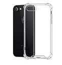 Amazon Brand - Solimo Transparent Case (Hard Back & Soft Bumper Cover) with 8 Foot Drop Porotection for iPhone 6s , iPhone 6