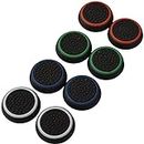 4 Pairs 8 Pcs Silicone Cap Joystick Thumb Grip Protect Cover for Ps3 Ps4 Xbox 360 Xbox One Wii U Game Controllers