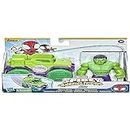 Hasbro Marvel Spidey and His Amazing Friends Hulk Action Figure and Smash Truck Vehicle, Preschool Toy for Kids Ages 3 and Up, F3989