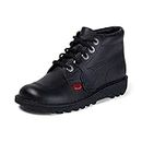 Kickers Men's Kick Hi Classic Ankle Boots, Extra Comfortable, Added Durability, Premium Quality, Black, 7 US