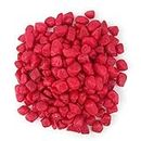 Kapoor Pets Polished Colored Stone Marble Pebbles for Home Garden Aquarium Outdoor Decoration (2 KG, RED)