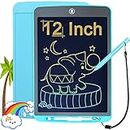 LCD Writing Tablet for Kids 12 Inch, Toys Doodle Board Toddler Drawing Tablet for 3 4 5 6 7 Years Old Girls Boys,Erasable Electronic Drawing Pads for Todders - Blue