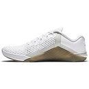 Nike Metcon 6, Zapatos Hombre, White Black Gum Dark Brown Grey Fog White, 47.5 EU