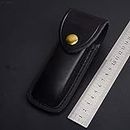 ELECTROPRIME 6900 5808 Hunting Sheath Cover Dagger Pocket Durable Leather Black Folding Knife