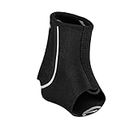 Rehband Ankle Support 1.5mm/3mm Neoprene light support, Ankle brace for sports & work fits in shoe and stabilizes ankle during activity, light Achilles tendon support, Colour:Black, Size:Large
