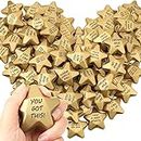 72 Pieces 1.6 Inch Star Stress Balls Star Mini Foam Stress Ball Stress Relief Star Balls Star Stress Toys for Teens Adults Student Prizes Party Bag Fillers (Motivational Style)