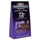 Ghirardelli Twilight Delight Intense Dark 72% Cacao Squares Bag (Pack of 6)