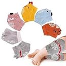 VOLSION Baby Knee Pads (6 Pairs) for Crawling, Toddler Walker Knee Pads for Boys and Girls, 3 6 12 Months Old Babies Must Haves