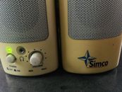 kleine Boxen Lautsprecher für Computer Simco 18 cm hoch, getestet, funktionieren