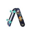 jaspo Fiber Composite Black Duck (26" X 6.5") Complete Fibre Skateboard Suitable For All Age Group-Made In India (26" X 6.5", Haunted)