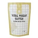 Dinavedic Vital Wheat Gluten Powder - 1Kg (2.2lb) | for Baking & Vegan Meat Substitute, Natural Protein Source, Keto Friendly