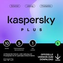 Kaspersky Plus|10 Geräte|1 Jahr|InternetSecurity/AntiVirus/VPN|Key per eMail|ESD