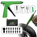 GRAND PITSTOP 21 Pcs Tubeless Tire Gun Puncture Repair Kit with Mushroom Plug for Tyre Punctures and Flats on Cars, Motorcycles, ATV, Trucks & Tractors (15 Mushroom Plugs)