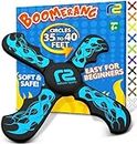 Outside Toys Boomerang - Toys For 5+ Year Old Boys Toys & Games - Soft Kid Toys For Boys Indoors or Outdoors - Outdoor Toys For Kids Ages 4-8 - 5 Year Old Birthday Gift Cool Toys Toddler Toys