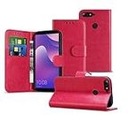 Nokia Lumia 1020 Case PU Leather Wallet Cover with Card Slots [Shockproof] [Magnetic Closing] Flip Wallet Cover Case for Nokia Lumia 1020 / RM-875 / RM-877 [Hot Pink]