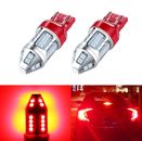 T20 7440 7443 30 LED Brake Stop Tail Light Bulbs Canbus Red Indicator Globes Kit