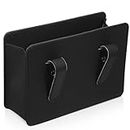 ibasenice Car Trash Can Door Storage Box (black) Auto Garbage Door Garbage Bin Car Bins for Front of Car Boot Tidy for Car Back Seat Car Organizer Back Seat Front Door Pu Leather Bracket