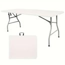 6FT FOLDING TABLE OUTDOOR, PICNIC TABLE, Portable Camping Table