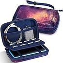 Fintie Carrying Case for Nintendo 2DS XL/New 3DS XL LL, Protective Hard Shell Portable Travel Cover Pouch for New 3DS XL LL/New 2DS XL Console with Slots for Games & Inner Pocket (Galaxy)