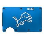 The Ridge NFL Wallet - Detroit Lions - Slim Wallet, Card Holder, Carry up to 12 Cards RFID Safe, Blocks Chip Readers, Minimalist Wallet With Cash Strap & Extra Money Clip