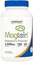Nutricost Magnesium L-Threonate As Magtein 2000mg, 120 Capsules - Non-GMO, Gluten Free, Vegetarian Friendly