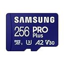 Samsung Carte Mémoire MicroSDXC, Pro Plus MB-MD256SA/EU, 256 Go, vitesse de lecture jusqu’à 180 Mo/s, fournie avec adaptateur SD