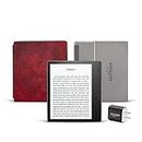 Kindle Oasis Essentials Bundle including Kindle Oasis (Graphite), Amazon Leather Cover, and Power Adapter