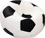 caddyFull XL Football Bean Bag Without Beans (White and Black)