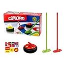 Bexdug Shuffle Board Curling Game,Practical Curling Game for Kids - Curling Sport Indoor Outdoor Sports Toys Electric Light for Kids Family Adult School Birthday Gift