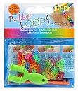 folia 33809 - Rubber Loops Werkzeug, inklusive S - Klipse, 50 farbig sortiert