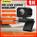 Mini-Web-Kamera Full-HD-USB-Webcam 2k Autofokus mit Mikrofon Web-Cam für PC-Computer Mac Laptop