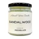 Indoblaze Scented Candle for Home Decor | Fragrance Candles for Home | Aroma Candles for Bedroom, Scent: (Sandalwood, Pack of 1)