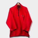 Vintage Catmandoo Fleece Pullover Red Logo Mens M - L 90's Randonnée