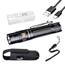 Fenix PD36R V2.0 1700 Lumen Rechargeable Flashlight, USB-C Tactical Duty Light with Battery, and LumenTac Organizer