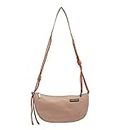 Women Lightweight Canvas Shoulder Bag, Adjustable Rope Strap Hobo Crossbody Handbag Casual Tote Shopping Travel Bag (Pink)