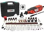 UniQual 140pcs Universal Chuck Rotary Tool Kit Die Grinder with Flexible Shaft | Drill Locator | Safety Shield | Cutting|Drilling|Engraving| Industrial and DIY with 6 months warranty