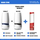 TENGA Aero Male Reusable Masturbator/ Stroker & Hole Lotion Bundle NIB NWT