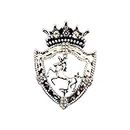 SYGA Brooch Cross-Border Alloy Retro Boys Clothing Corsage Pin Men's Chest Suit Accessories(Ancient Silver)