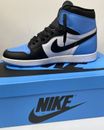 Entrenadores Nike Air Jordans 1 Retro Hi OG Genuinos Azul, Blanco y Negro - Talla Reino Unido 13