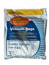 3 Eureka Allergy Micro Lined Vacuum F&G Bag Sanitaire Kenmore 5062, Uprights, White Westinghouse, Koblenz, Singer SUB-1, Commercial, Imperial, ESP Vacuum Cleaners, 52320A-12, 57695A-12, 200, 600, 1400, 1900, 2000, 2100, 4000, S600 & S800, 5062, 5002, 503421,