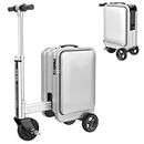 SE3S Smart Riding Luggage Electric Suitcase Scooter, 20 Inch Rideable Carry-On Luggage with TSA Lock, Removable Battery, Waterproof and Lightweight for Travel, Load 110KG