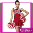 Ladies Glee Cheerleader Costume School Girl Full Outfits Fancy Dress Uniform